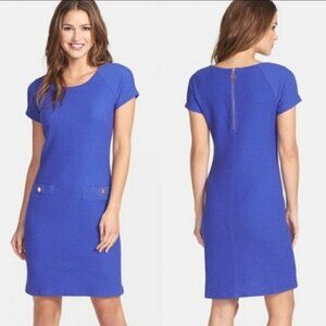 Lilly Pulitzer Cobalt Blue Textured Shift Dress
